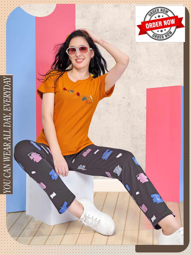 Vol 2593 Summer Special Shinker Hosiery Night Suit Wholesale Price In Surat
